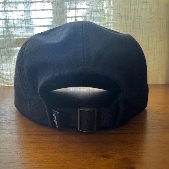 Martha Headwear Dunas 5-panel black embroidered fox hat - Picture 3 of 6